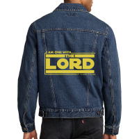 I Am One With The Lord The Lord Is With Me Christian Men Denim Jacket | Artistshot