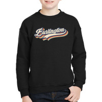 I Love Burlington City Usa Retro Vintage Youth Sweatshirt | Artistshot