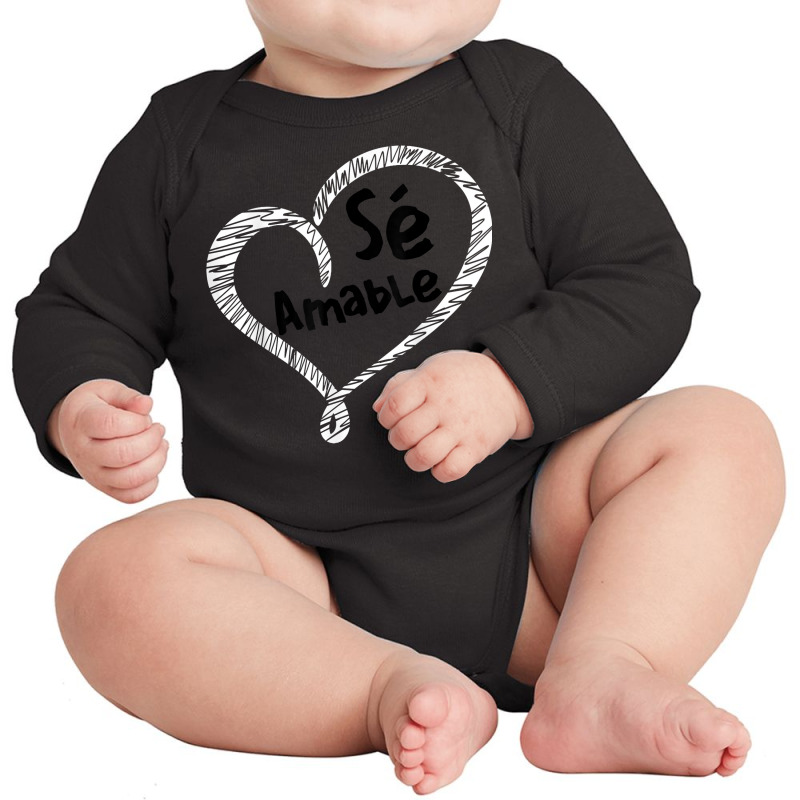 Unity Day Orange Se Amable Spanish Bilingual Anti Bullying T Shirt Long Sleeve Baby Bodysuit by cm-arts | Artistshot