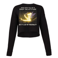 Peter Pan Tinker Bell Its Just My Personality Meme Cropped Sweater | Artistshot