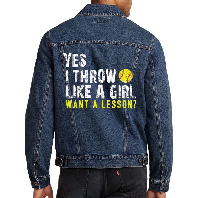 Softball Shirts For Girls, Softball Tshirts For Women Tshirt Men Denim Jacket | Artistshot