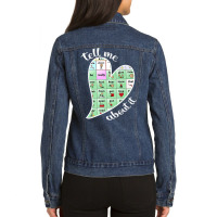 Speech Language Pathologist Speech Therapy Slp, Slp Squad Premium T Sh Ladies Denim Jacket | Artistshot