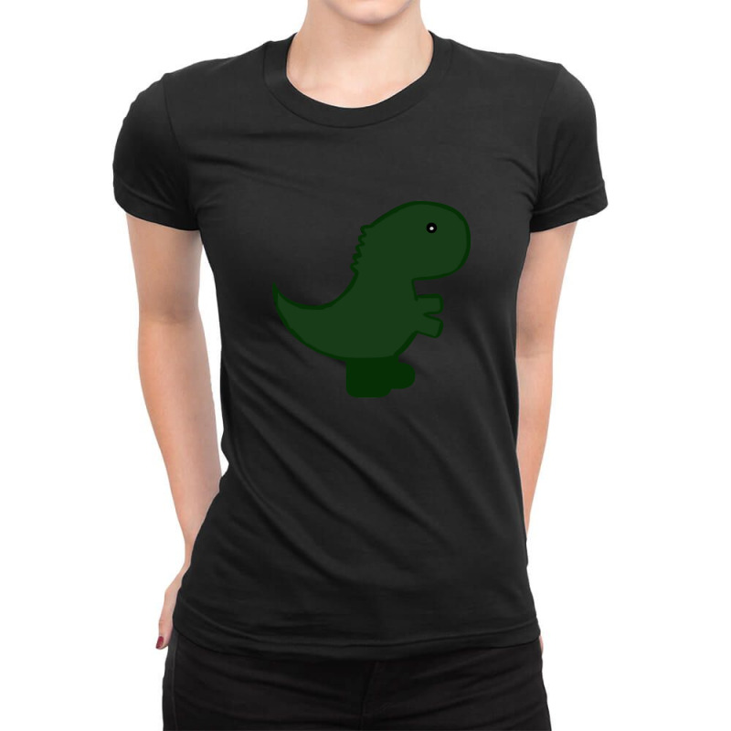 Eating Dinosaur Cartoon Animals Causes Pandemics T-shirts Collection W Ladies Fitted T-shirt | Artistshot