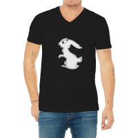 Eating Rabbit Cartoon Animals Causes Pandemics T-shirts Collection Wit V-neck Tee | Artistshot