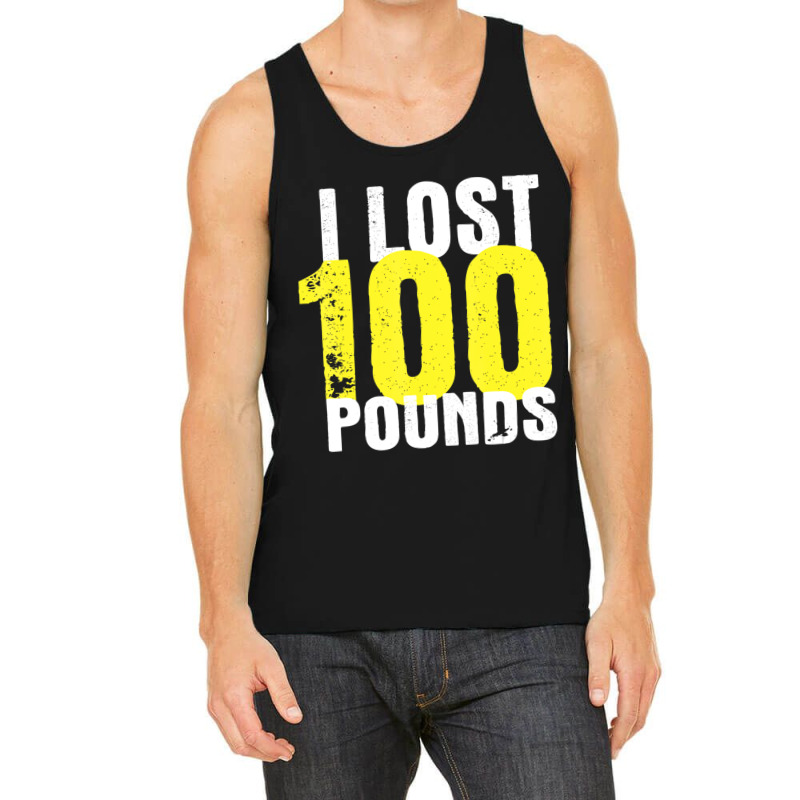 I Lost 100 Pounds Proud Weightloss Announcement Losing Tank Top by cm-arts | Artistshot