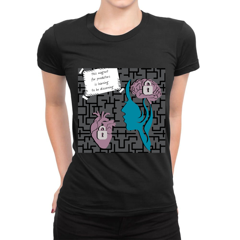 Discerning Ladies Fitted T-Shirt by TIMOTHYLAVINE | Artistshot