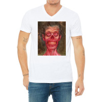 Grin V-neck Tee | Artistshot