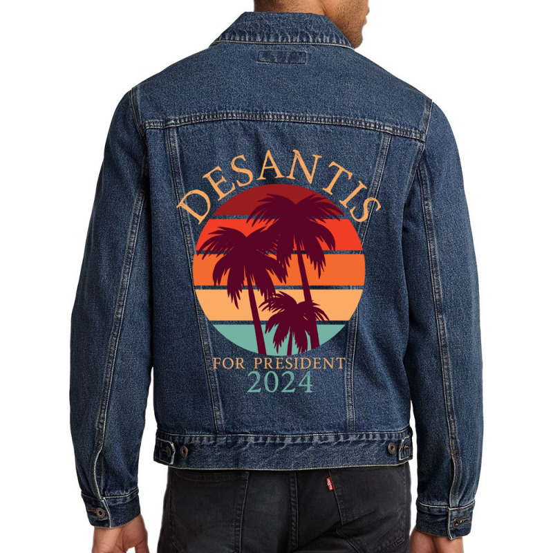 Ron Desantis For President 2024 Conservative Men Denim Jacket | Artistshot