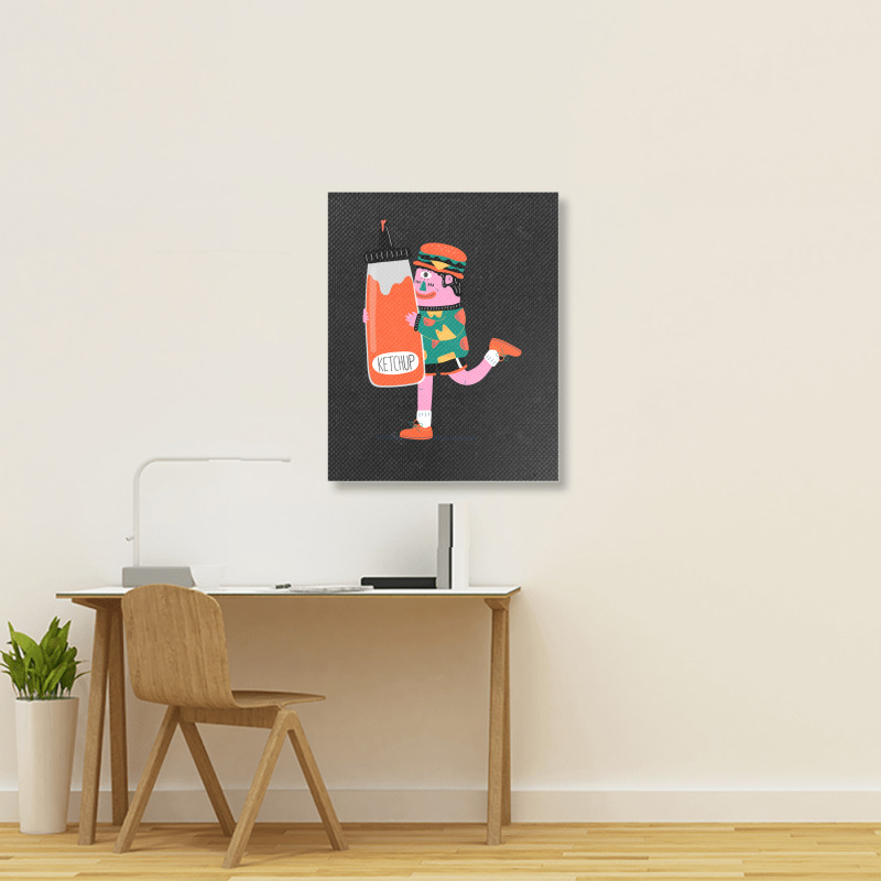 Giant Ketchup Portrait Canvas Print | Artistshot