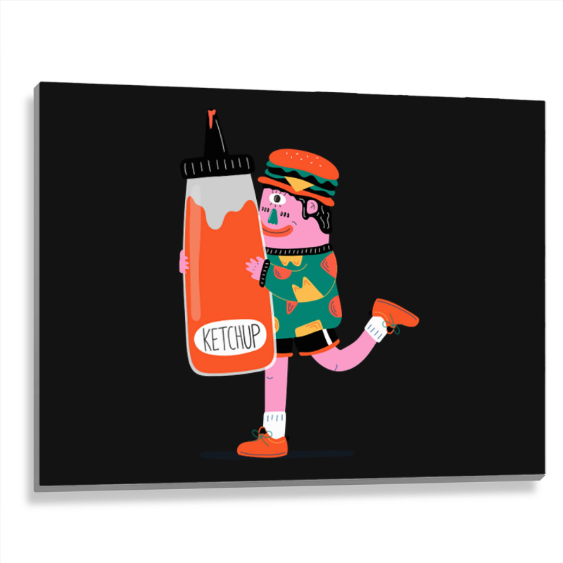 Giant Ketchup Metal Print Horizontal | Artistshot