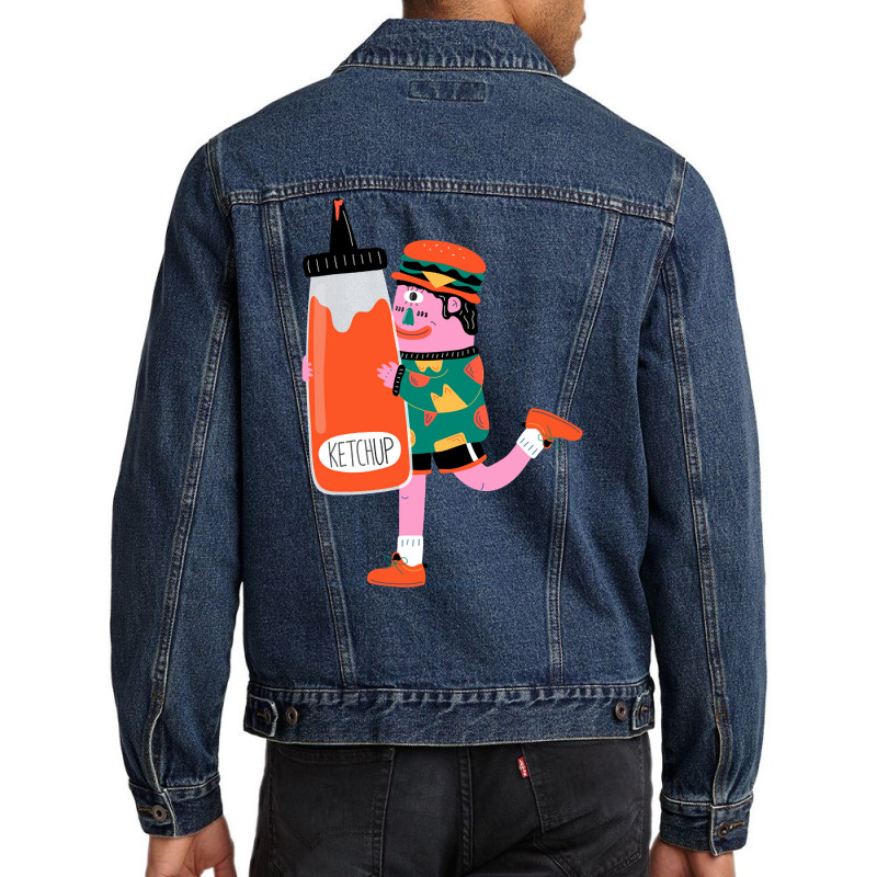 Giant Ketchup Men Denim Jacket | Artistshot