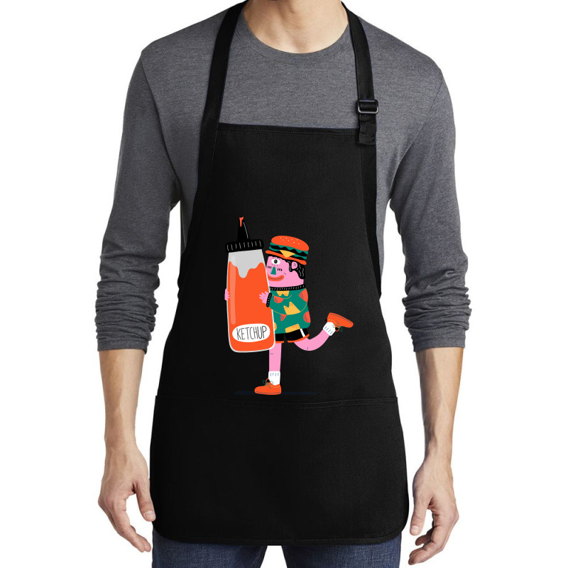 Giant Ketchup Medium-length Apron | Artistshot