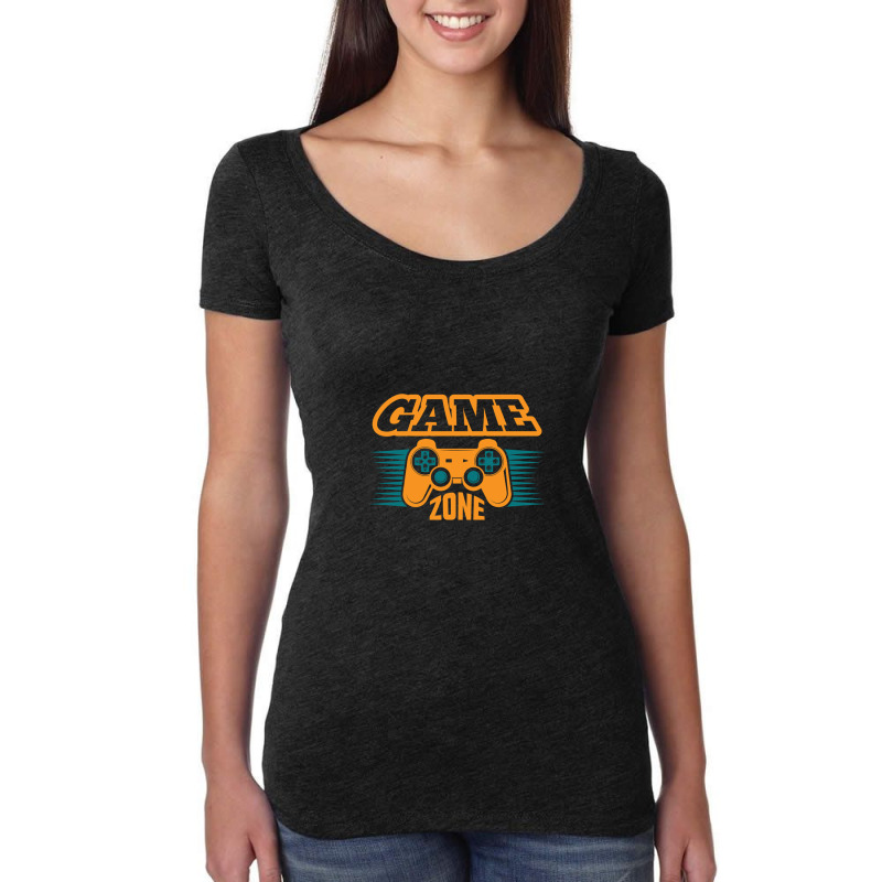 Gaming - Game Zone Women's Triblend Scoop T-shirt by DustinNewman | Artistshot