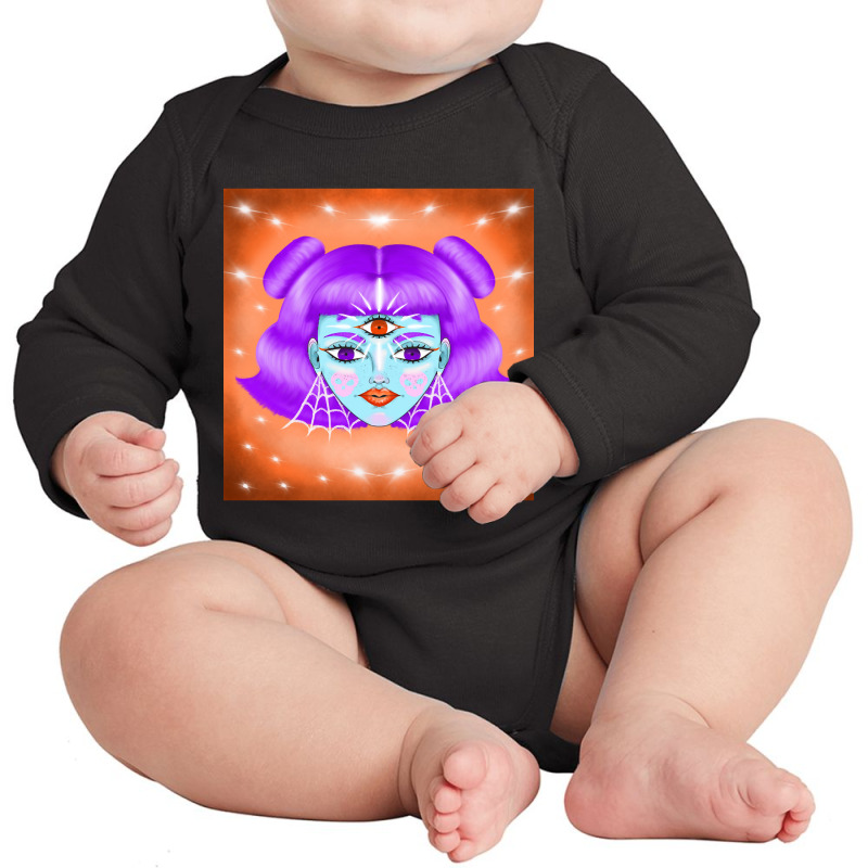 Third Eye Cosmic Long Sleeve Baby Bodysuit | Artistshot