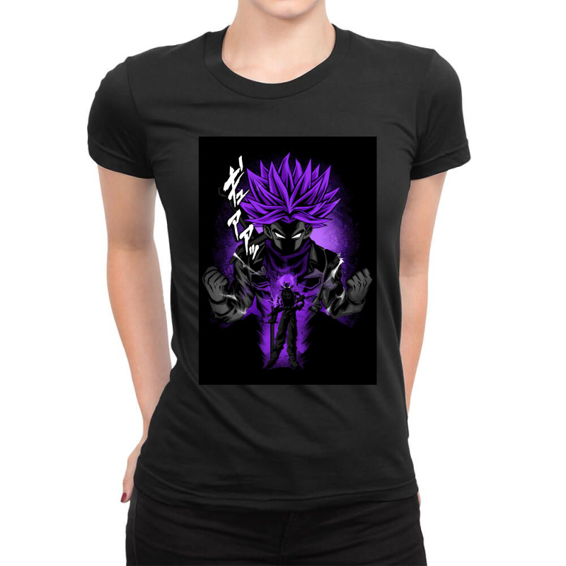 Super Saiyan Trunks V2 For Friend Ladies Fitted T-Shirt by KeyonBolton | Artistshot