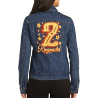 I'm A 2 Year Old Ringmaster   Vintage Circus Second Birthday T Shirt Ladies Denim Jacket | Artistshot