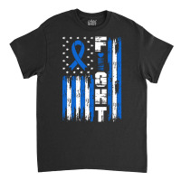 Fight Mesothelioma Awareness Patriotic Usa American Flag Long Sleeve T Classic T-shirt | Artistshot