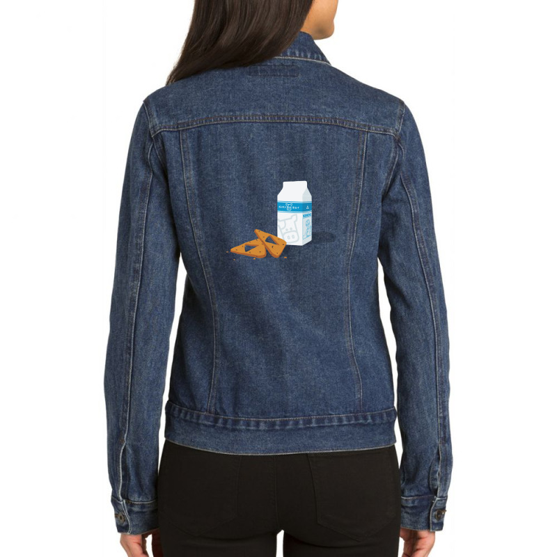 Milk & Triforce Cookies Ladies Denim Jacket by RichardLopez | Artistshot