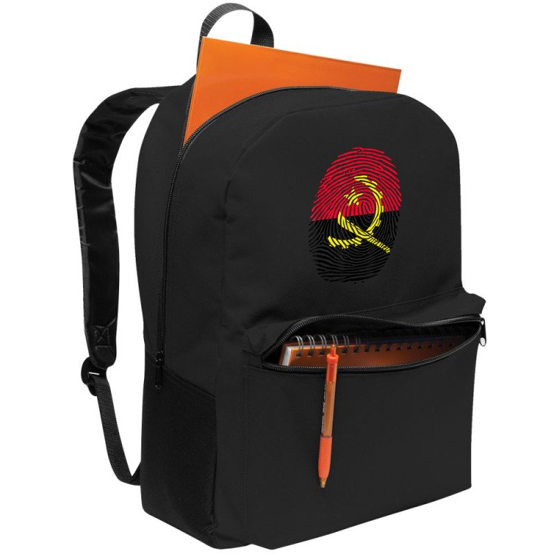 Angolan Flag Angola Fingerprint T Shirt Backpack by cm-arts | Artistshot