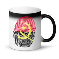 Angolan Flag Angola Fingerprint T Shirt Magic Mug | Artistshot