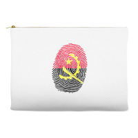 Angolan Flag Angola Fingerprint T Shirt Accessory Pouches | Artistshot