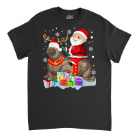 Sea Lion Xmas Matching Funny Santa Riding Sea Lion Christmas T Shirt Classic T-shirt | Artistshot