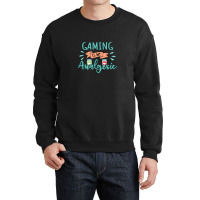 Gaming Is My Analgesic Design Quote Crewneck Sweatshirt | Artistshot