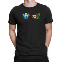 Joust Face-off (distressed) T-shirt | Artistshot