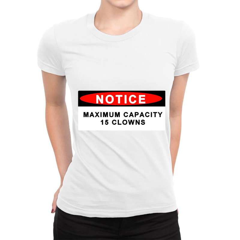 Max Capacity 15 Clowns Bumper Ladies Fitted T-Shirt by KIMRMSTEAD | Artistshot