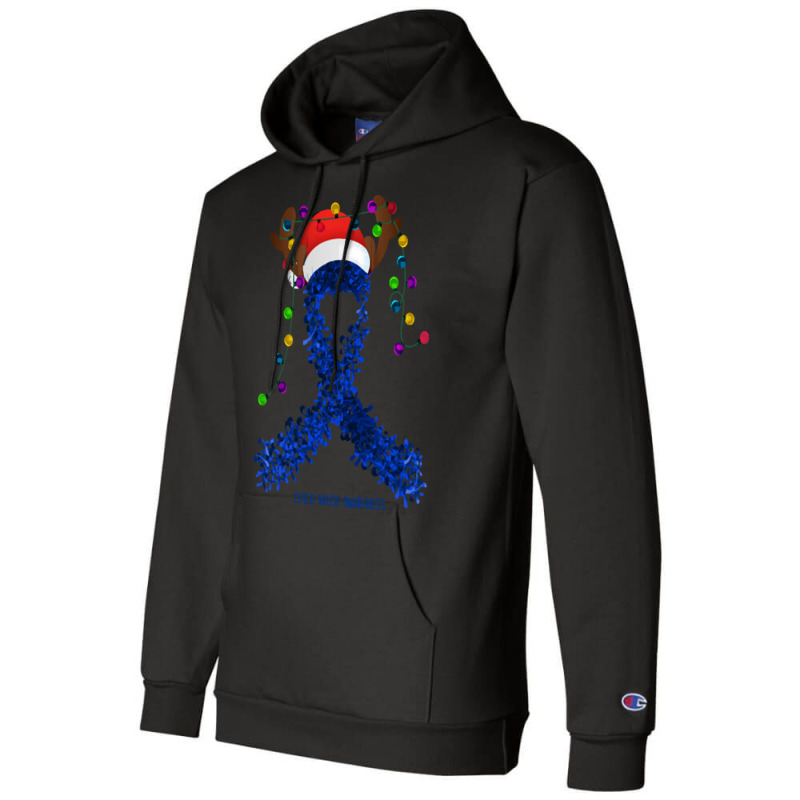 Child Abuse Fighter Child Abuse Awareness - Ribbon Santa Hat Christmas Champion Hoodie | Artistshot