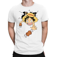 Luffy Kid Meat Catching T-shirt | Artistshot