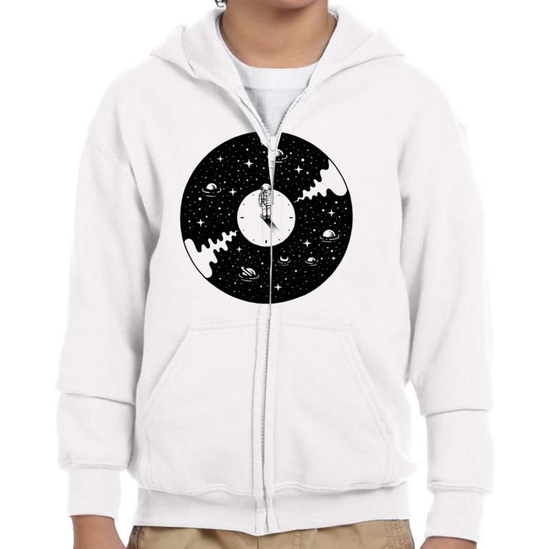 Spacetime Tune Youth Zipper Hoodie by cm-arts | Artistshot