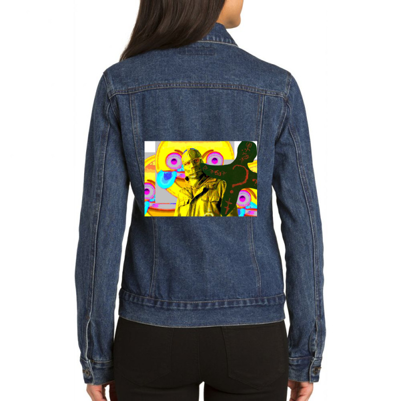 Riddy Boy Ladies Denim Jacket by VALERIEBSEIBESS | Artistshot