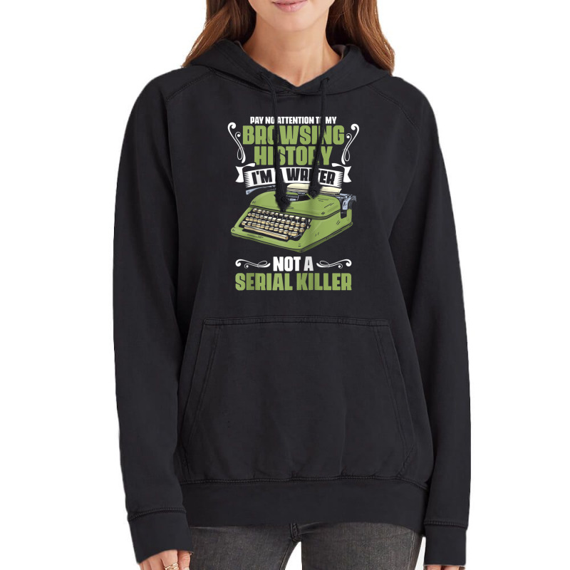 Pay No Attention To My Browsing History Funny Novel Novelist Raglan Ba Vintage Hoodie by cm-arts | Artistshot