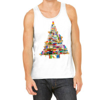 Christmas Library Tree Lights For Librarian And Book Lover Long Sleeve Tank Top | Artistshot