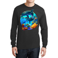 Dolphin Sea Life Save The Ocean Marine Biology Aquarium Long Sleeve Shirts | Artistshot