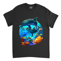 Dolphin Sea Life Save The Ocean Marine Biology Aquarium Classic T-shirt | Artistshot