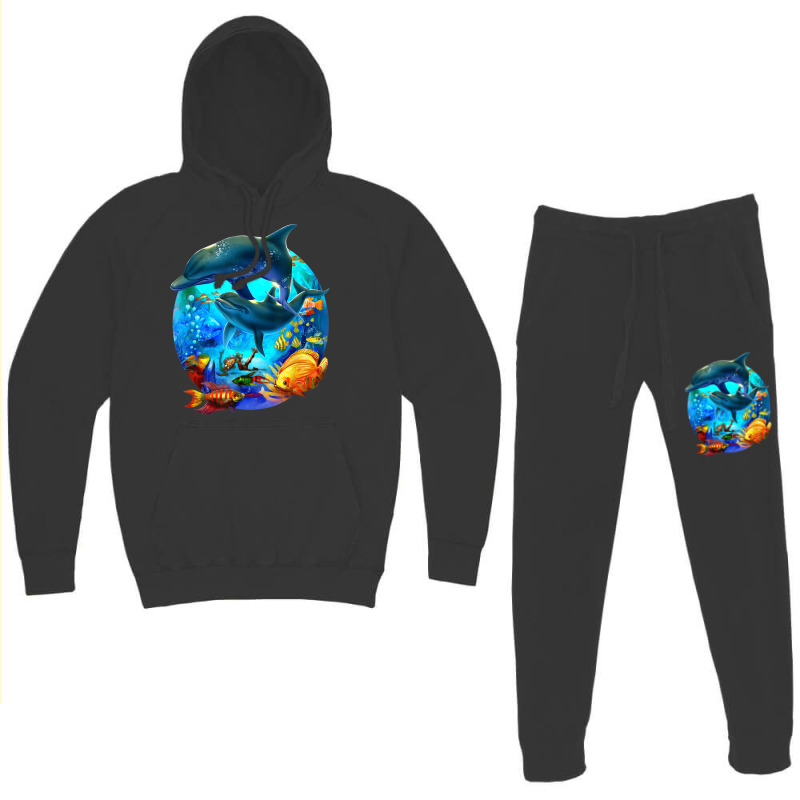 Dolphin Sea Life Save The Ocean Marine Biology Aquarium Hoodie & Jogger Set | Artistshot