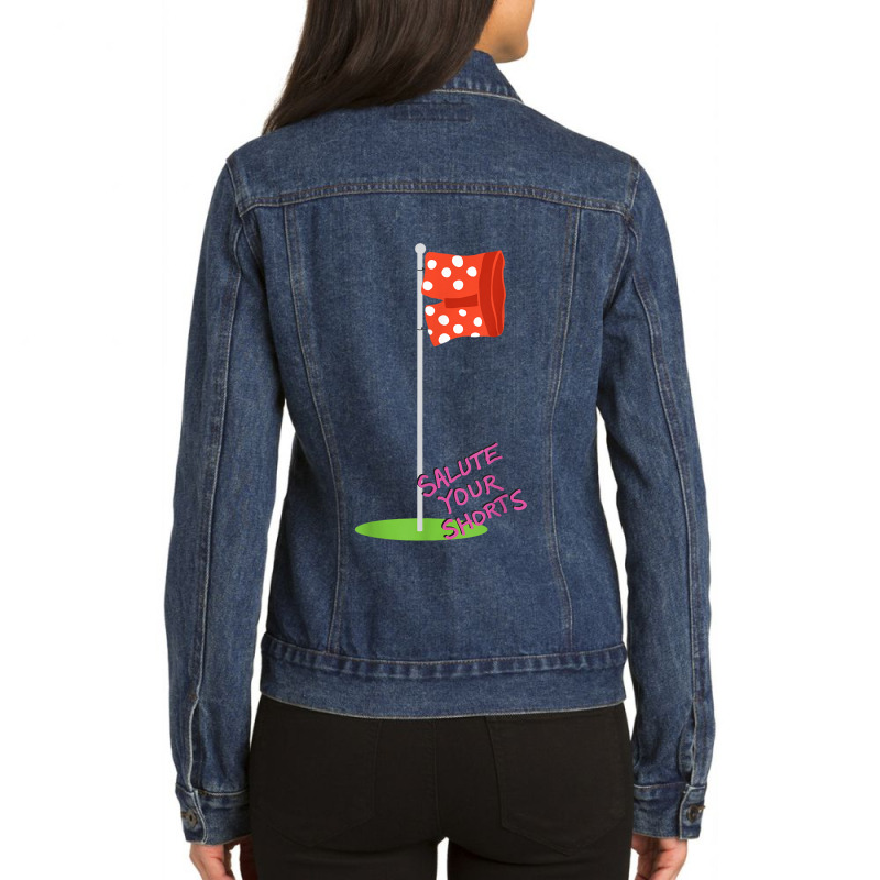 Cartoon Salute Your Shorts Graphic Ladies Denim Jacket by BuenaFukui | Artistshot