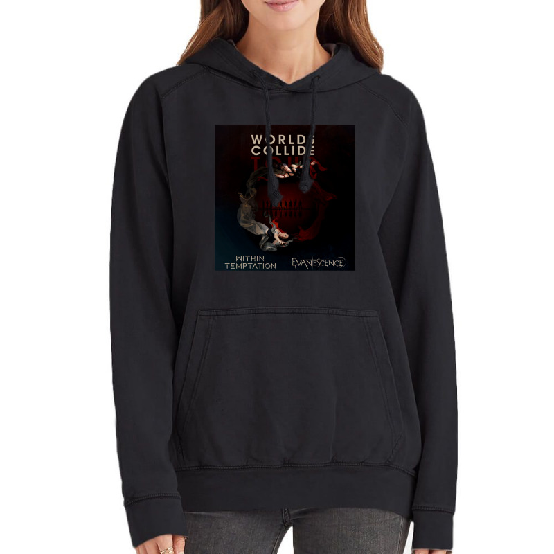 Evanescence Worlds Collide Tour 2020 Harusambil Vintage Hoodie | Artistshot