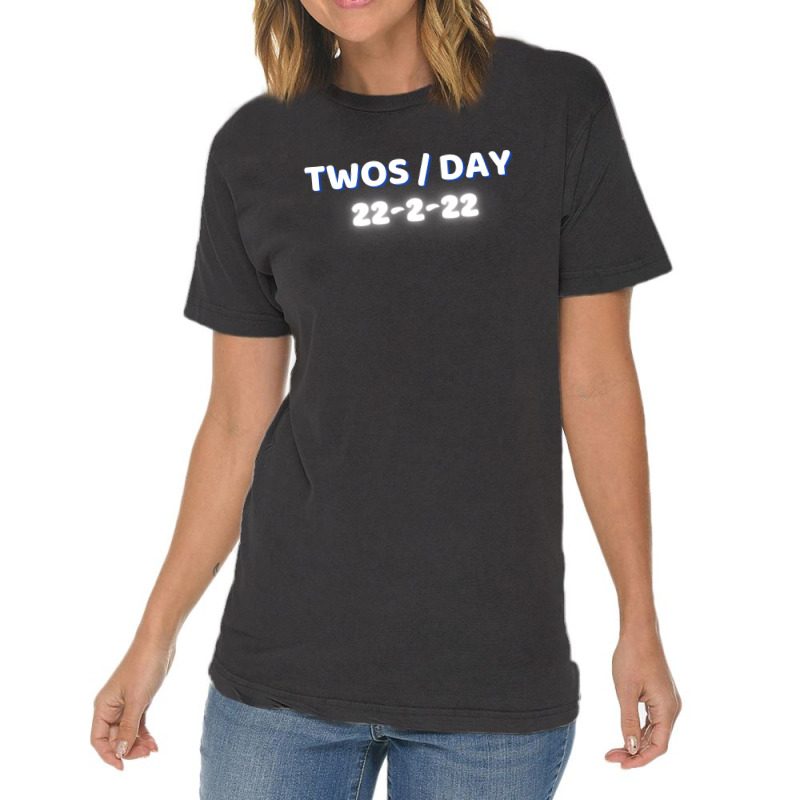 Happy Twosday, Celebrate 2s Day Vintage T-shirt | Artistshot