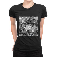 Black And White Shibori Corals Ladies Fitted T-shirt | Artistshot