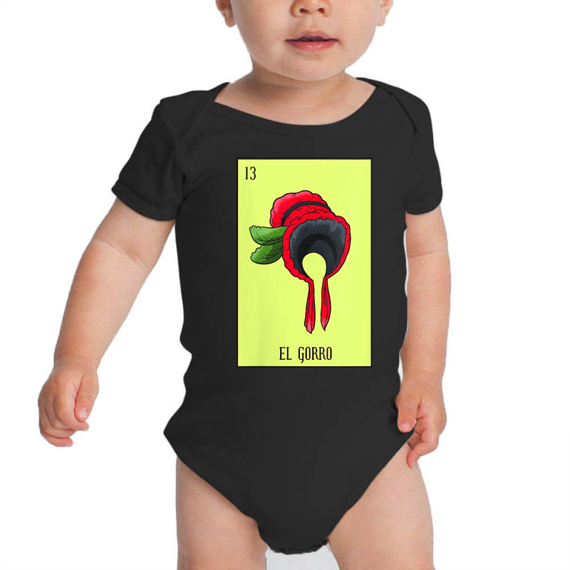 Womens Mexican Lottery El Gorro The Bonnet Game Of Mexico V Neck T Shi Baby Bodysuit by cm-arts | Artistshot