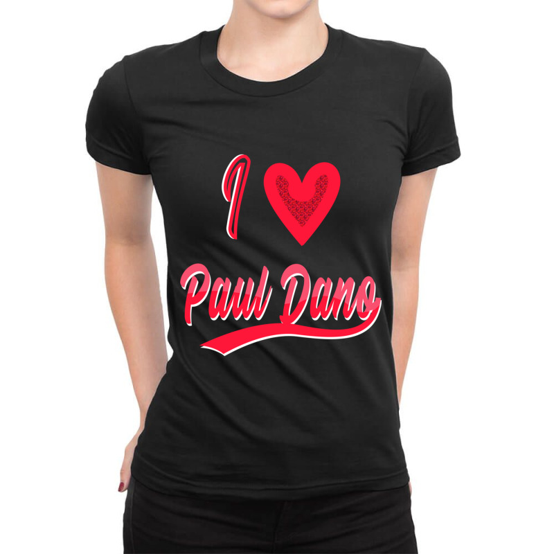 I  _lt_3  Paul Dano Fitted Ladies Fitted T-Shirt by VALERIEBSEIBESS | Artistshot