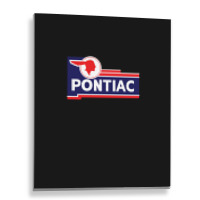 Retro Pontiac Classic Car Dealership Sign Metal Print Vertical | Artistshot