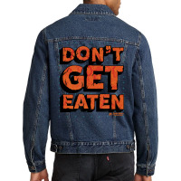 Camp Cretaceous Dont Get Eaten Men Denim Jacket | Artistshot