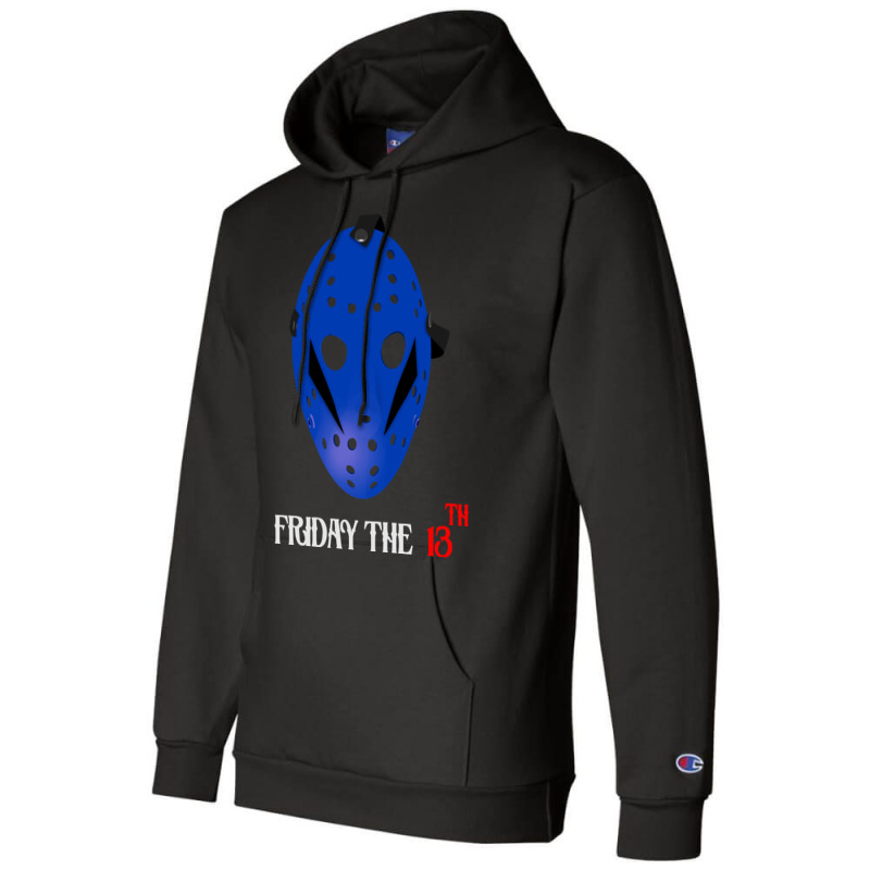 Blue Jason Mask Champion Hoodie by Belton Fitts | Artistshot