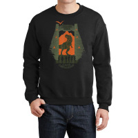 Camp Cretaceous Gate Silhouette Crewneck Sweatshirt | Artistshot