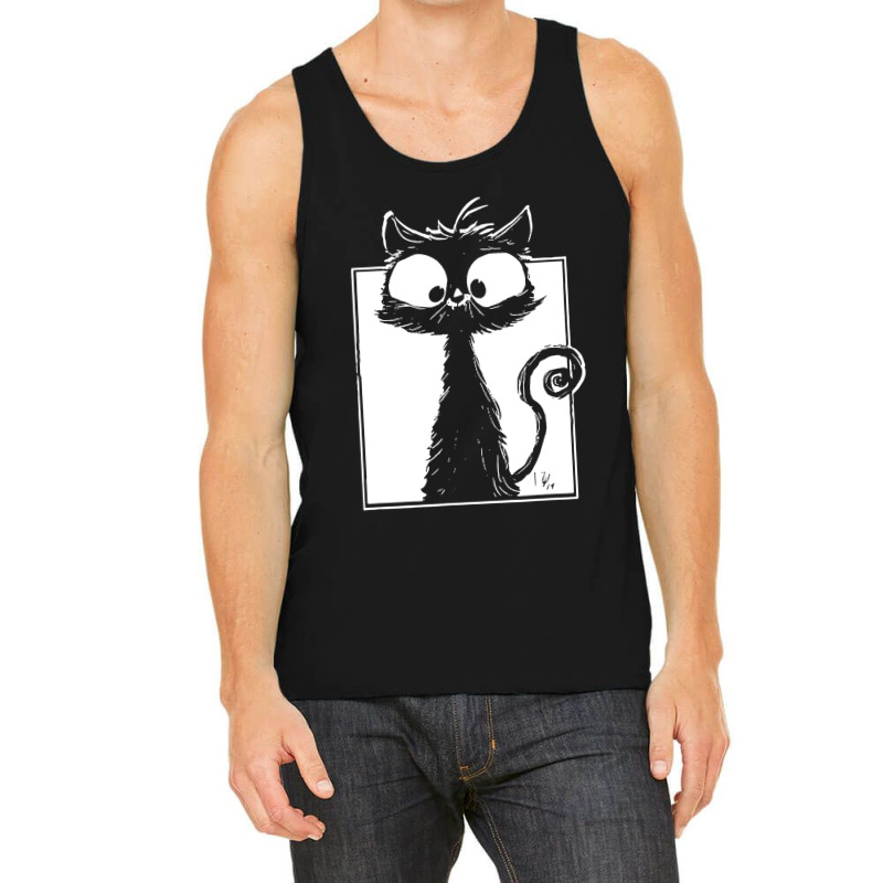 Cute Black Cat Tank Top | Artistshot