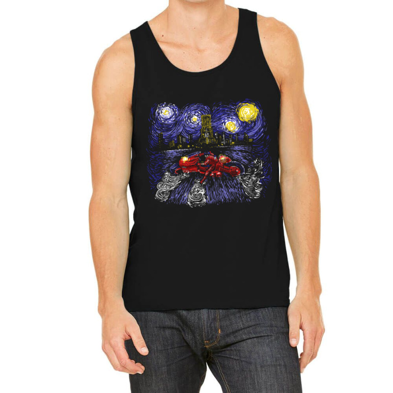 Starry Neo Tokyo Tank Top by laughingtuy | Artistshot